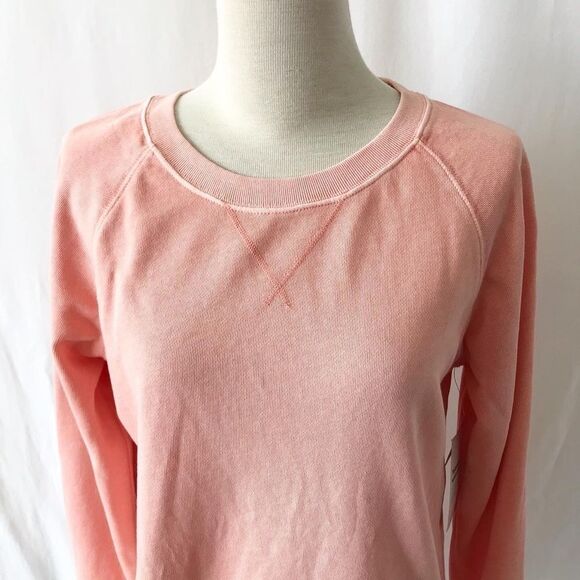 Old Navy coral crew neck sweatshirt size XS - Picture 2 of 8